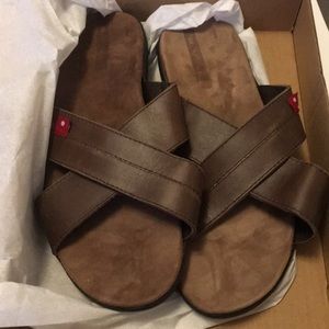 Oliberte Men’s Brown Leather Sandal Fair Trade